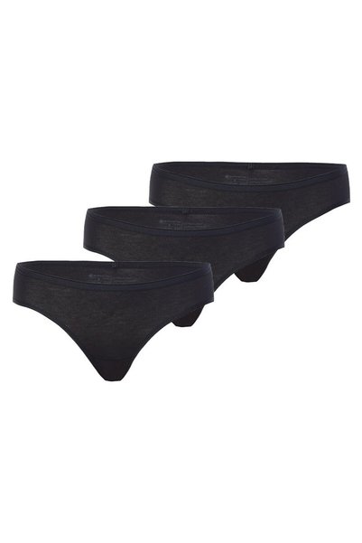 Women's Slip Panties 3 Pack Essential 1575 - Black