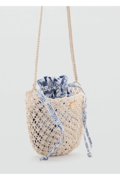 Macrame Drawstring Bag
