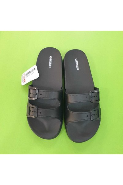 Black Anatomical Sole Soft Plastic Extra Light Women's Pool Sea Beach Home And Street Slippers Eva