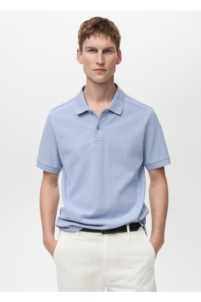 Regular Fit Cotton Pique Polo Shirt