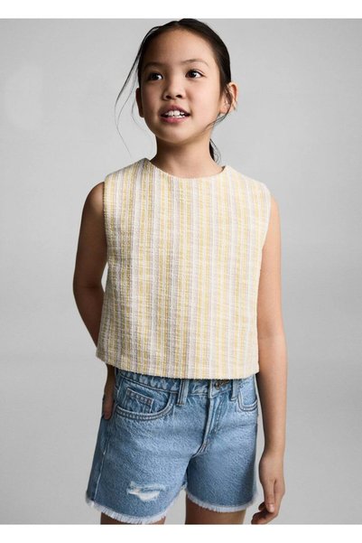 Seamless Denim Shorts with Legs