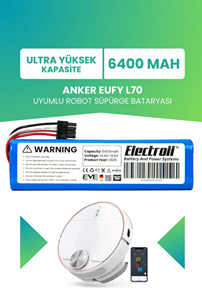 Батерија за Anker Eufy L70 Hybrid (УЛТРА ВИСОК КАПАЦИТЕТ) 6.400mah батерија за паметен робот правосмукалка