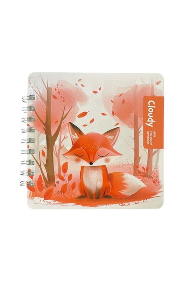 Cloudy Spiral Hard Cover 16x16 cm 100 Page Notebooks
