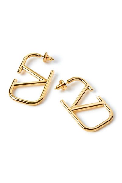 Women's V Model Gold Earrings