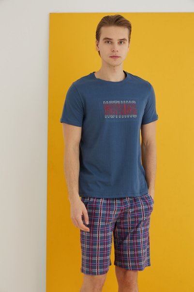Combed Men's Shorts Set