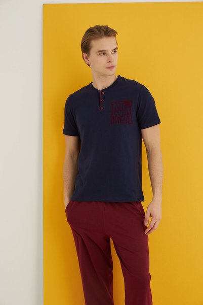 Combed Men's Pajama Suit