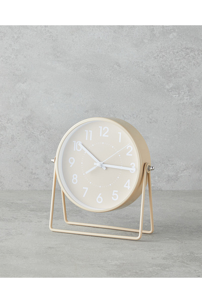 Nelson Desk Clock 18.5 cm Beige
