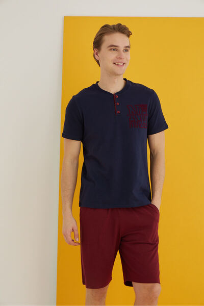 Combed Men's Shorts Set