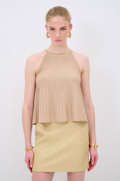 Chain Detailed Knitwear Blouse