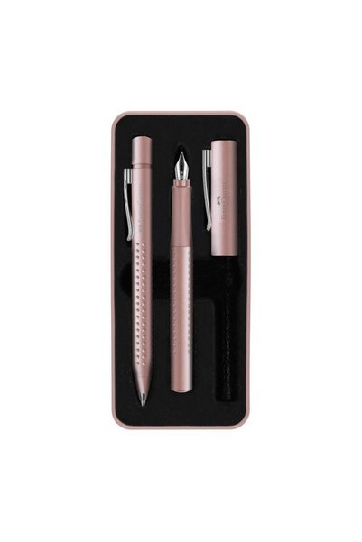 Grip 2011 Gift Set Rose Color, m Nib Fountain Pen and Xb Ballpoint Pen with Metal Gift Box