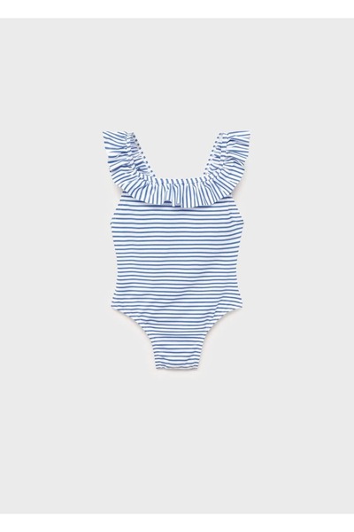 Ruffle Striped Swimsuit