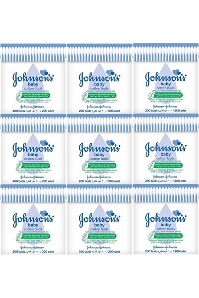 Johnsons Baby стапчиња за уши 200 парчиња (сет од 9)