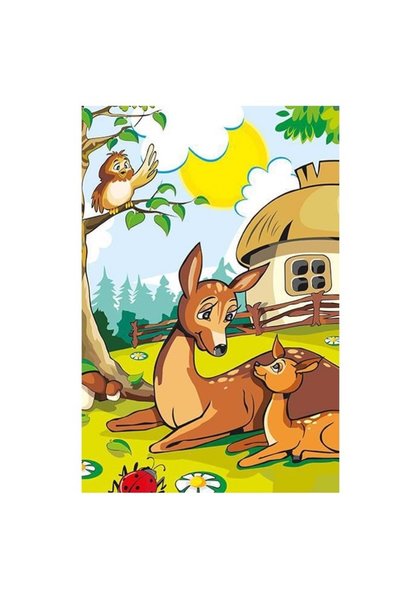 Heidi Art Kids Mother Deer 25 Piece Wooden Puzzle (Domestic Production)