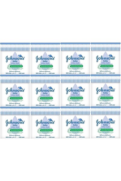 Johnsons Baby стапчиња за уши 200 парчиња (сет од 12)