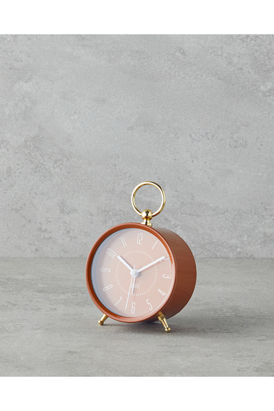 Moneta table clock 14.5 cm orange
