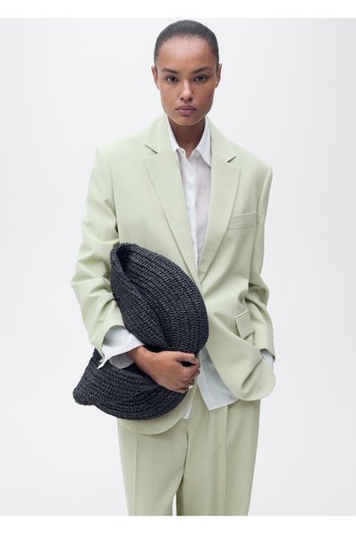Straight Cut Blazer Jacket