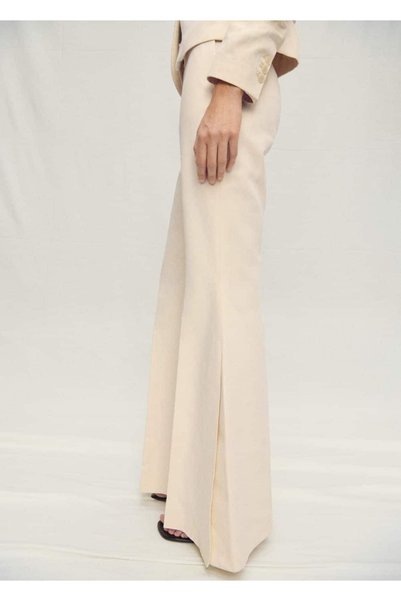 Wide-leg Cotton Fabric Pants