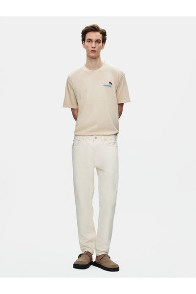 Darıen Relaxed Cut Mid Waist Jean Trousers