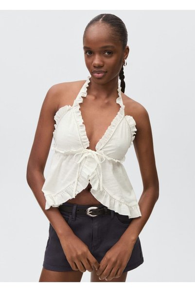 Blouse with Tie Detail