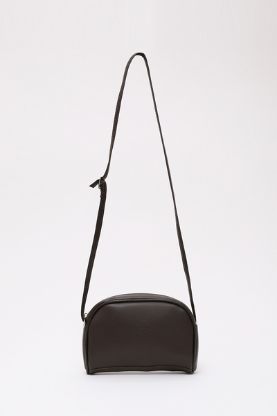 Brown Color Shk25 Mini Urban Cross Strap Single Compartment Faux Leather Handle and Shoulder Bag