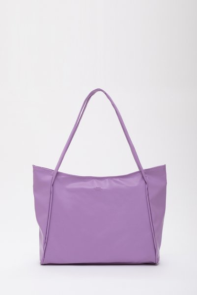 Lila Shk90 Faux Leather Hand, Arm and Shoulder Shopper Bag with Internal Compartment and Zipper