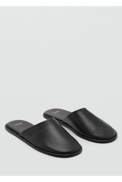 Leather Shoes with Open Back