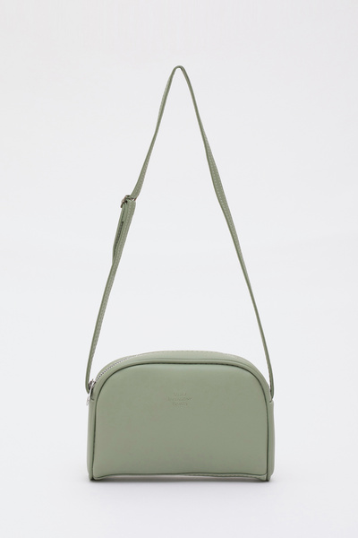 Mint Green Shk25 Mini Urban Cross Strap Single Compartment Faux Leather Hand and Shoulder Bag