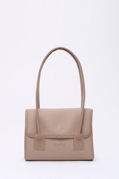 Mink Shk178 Faux Leather, Single Compartment, Snap Fastener, Hand, Arm and Shoulder Bag