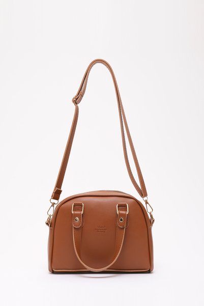 Taba Shk205 Faux Leather Zippered Single Compartment Adjustable Strap Hand, Arm and Shoulder Bag