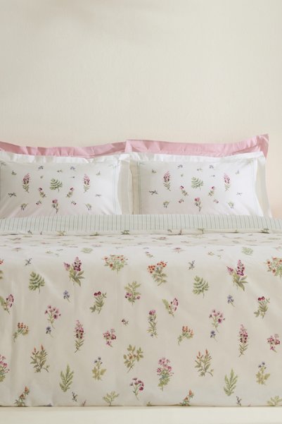 Le Mans 100% Cotton Double Duvet Cover Set Pink