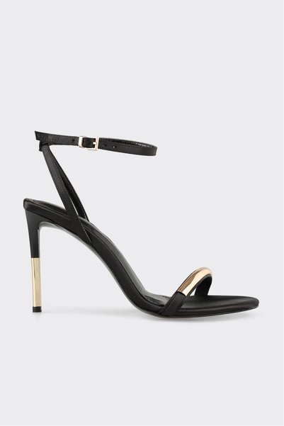 Black Women's Heeled Sandals