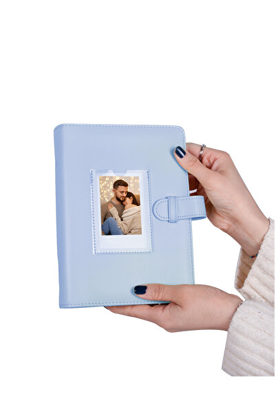 Instax фото албум со џебови за 193 фотографии, син