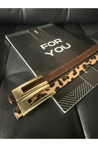 Design Gold Buckle Thin Women's Belt, Coat Belt, Shirt Belt, Dress Belt