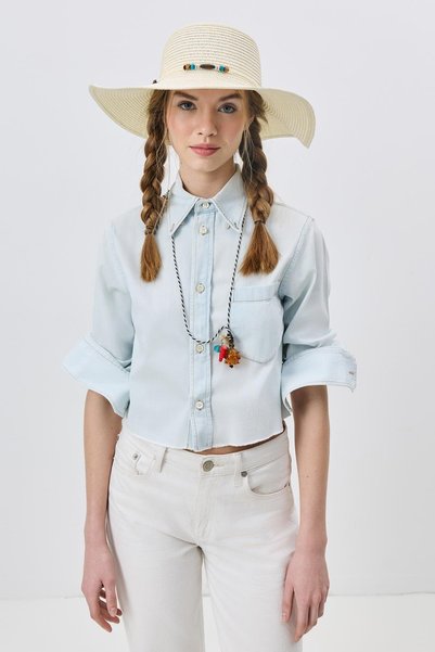 Wide Brim Straw Beach Hat Y25730-03 Cream