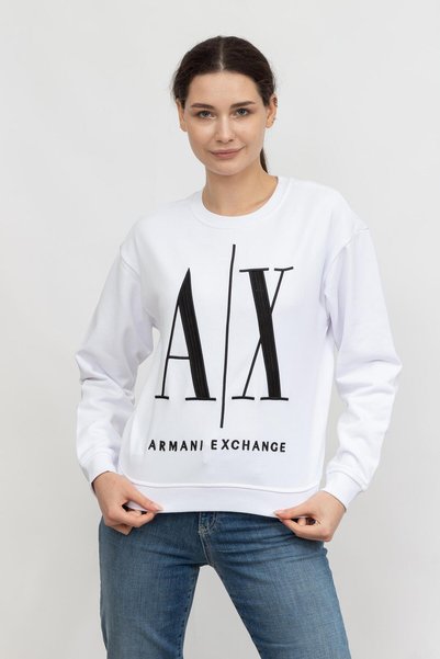 Women's Crew Neck Sweatshirt White