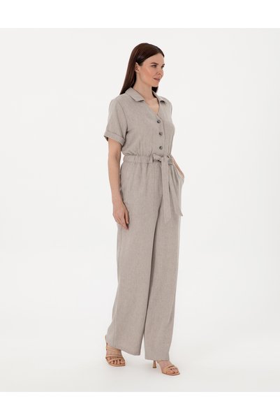 Gray Woven Jumpsuit 50301193-Vr024