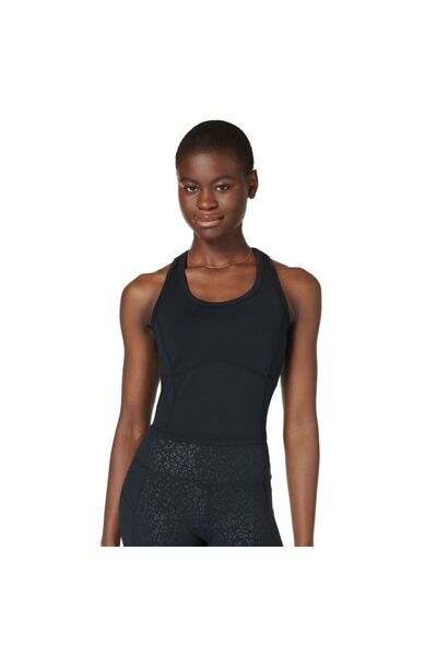 All Day Cropped Tank Women's Black Tank Top Women's Tank Top Sb10170-001