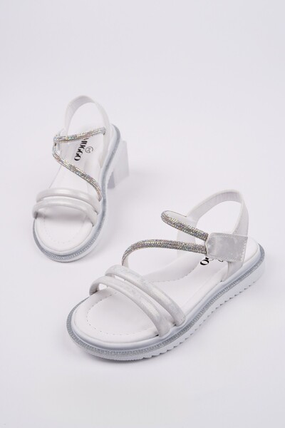 Mqueen Velcro and Glitter Daily Girls Sandals