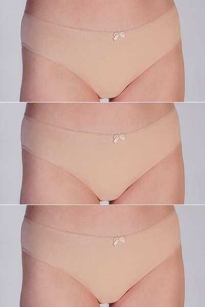 3 Pack Bikini Panties 5001 Skin Color
