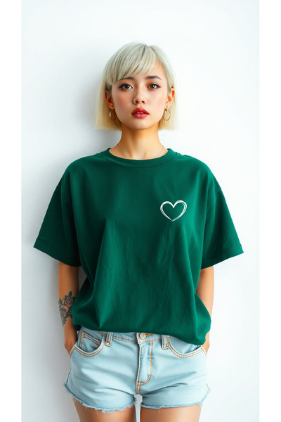Heart Printed Design Tshirt