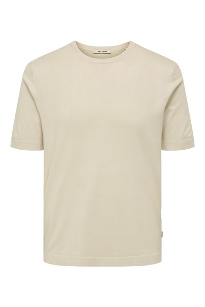 Onswyler Life Reg 14 Ss Knit Men's Beige T-Shirt - 22022928