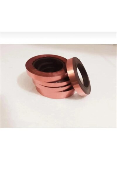 Бакарна боја Rose Gold сјајна метална рафија 25 метри-рафија врвка за балони и лента за украсување подароци