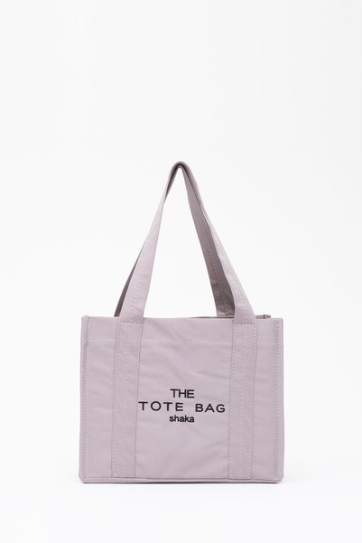 Gray U45 Snap Closure The Tote Bag Embroidered Canvas Fabric Daily Women's Shoulder Bag 25x30