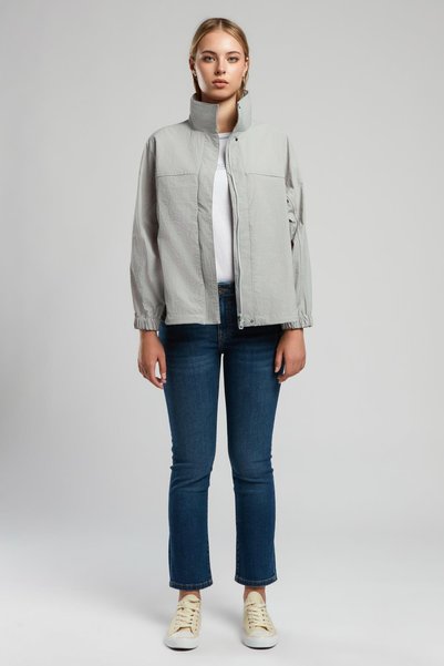 Linette Women's Raincoat Light Gray