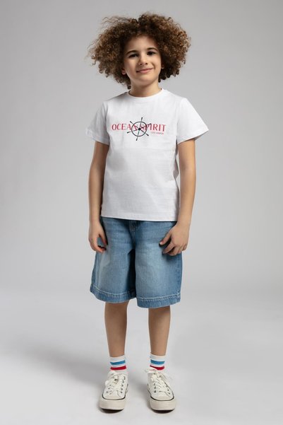 Ocean boy's t-shirt white