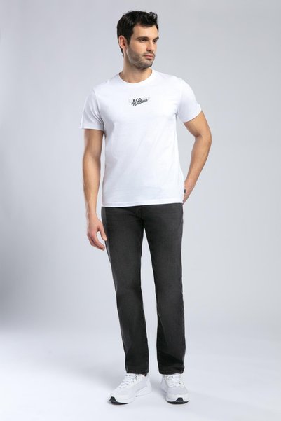 Santino Men's 100% Cotton O-Neck T-Shirt White