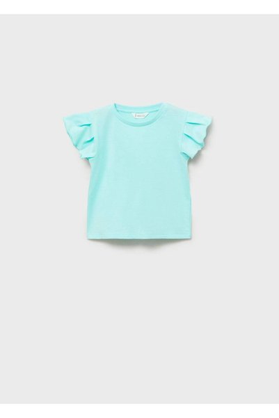 Ruffled sleeve t-shirt