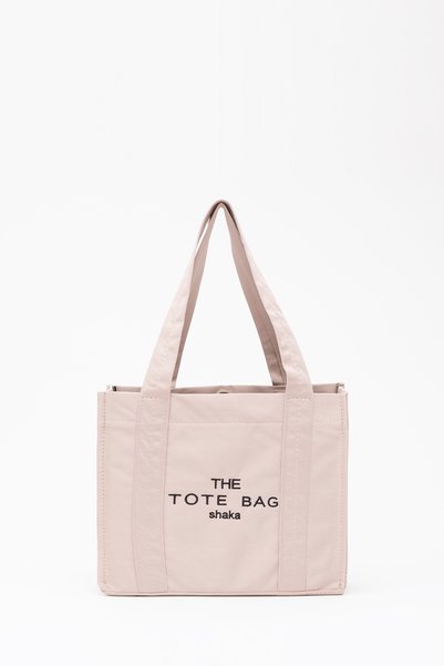 Cream U45 Snap Closure The Tote Bag Embroidered Canvas Fabric Daily Women's Shoulder Bag 25x30