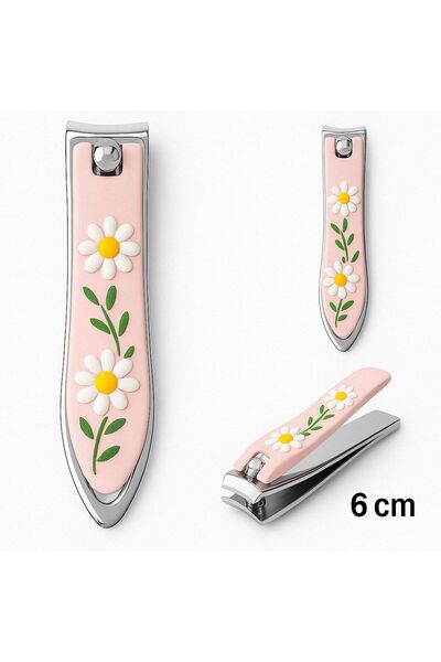 Ноцкалка за нокти со цветен дезен мала големина 6 cm