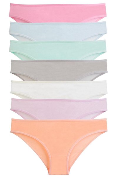 Women's Panties 7 Pack Lycra Salmon Cotton